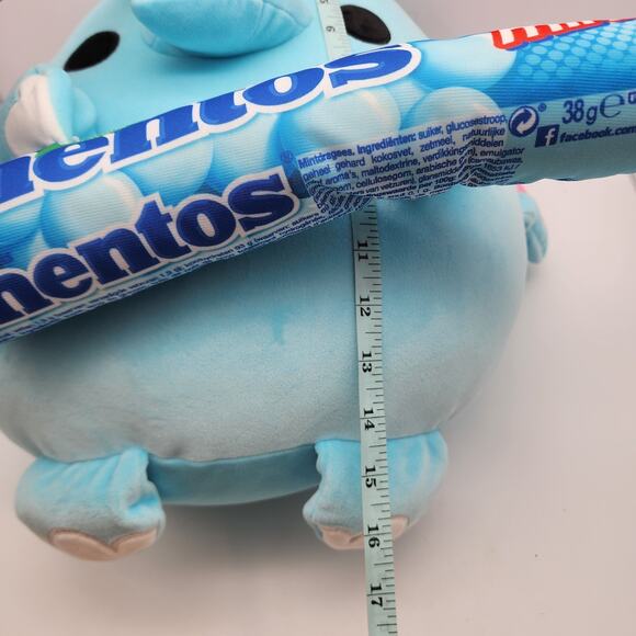 Lottie Blue Elephant Mentos Mint Jumbo Plush 14" Zuru Snackles Stuffed Animal - Picture 7 of 8